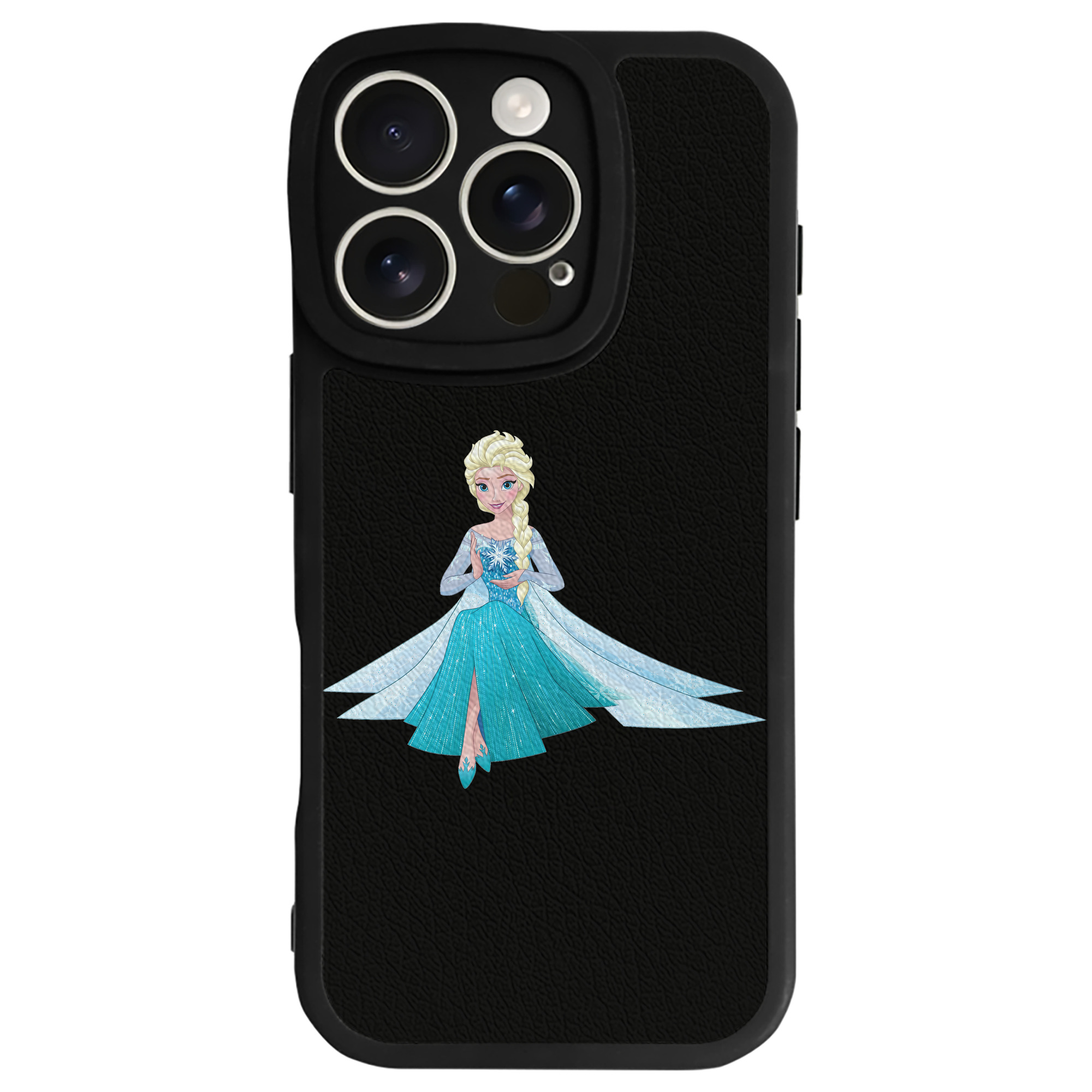 （画像用） アナと雪の女王 アンナ エルサ Frozen Anna Elsa 【iPhone 16シリーズ対応】シリコンスマホケース（レザー調） 材質：シリコン